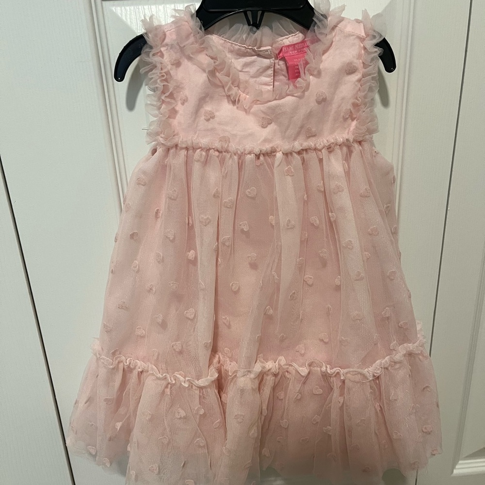 Isaac Mizrahi Pink Heart Patterned Dress